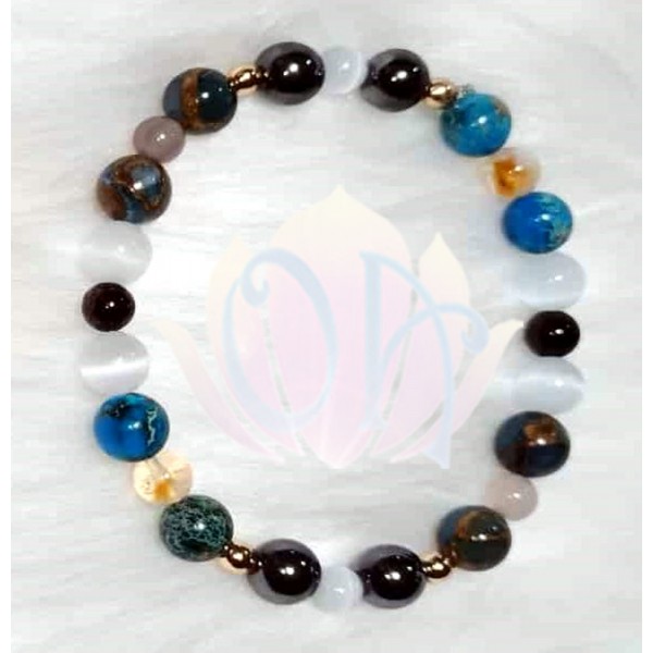 PULSEIRA ANCESTRAL - GAIA (C/ PEDRAS PRECIOSAS) PULSEIRA ANCESTRAL - GAIA (C/ PEDRAS PRECIOSAS)